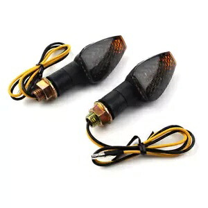 ブラック ユニバーサル ミニ 14 LED オートバイ ターン シグナル インジケーター ウインカー ライト Black Universal Mini 14 LED Motorcycle Turn Signal Indicators Blinkers Light 【並行輸入品】