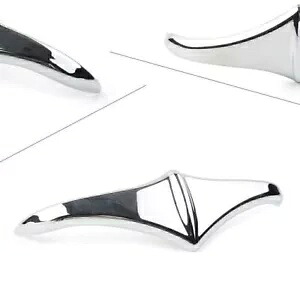 ハーレーツーリングストリートグライド用クロームリアフェンダーアクセントリーディングエッジチップトリム Chrome Rear Fender Accent Leading Edge Tip Trim For Harley Touring Street Glide 【並行輸入品】