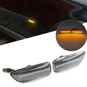 LED ダイナミック サイド マーカー ターン シグナル ライト ボルボ S60 S80 MK1 V70 MK2 XC70 90 に適合 LED Dynamic Side Marker Turn Signal Light Fit Volvo S60 S80 MK1 V70 MK2 XC70 90 【並行輸入品】