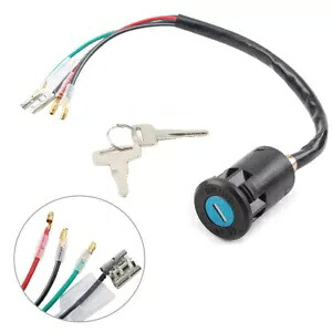 4 ワイヤー点火キーロックスイッチセットミニクワッド 50-250cc ATV ダートバイク用 4 Wires Ignition Key Lock Switch Set For Mini Quad 50-250cc ATV Dirt Bike 【並行輸入品】