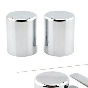 ペアクロームドッキングハードウェアポイントカバーハーレースポーツスターツーリングロードキング用 Pair Chrome Docking Hardware Point Cover For Harley Sportster Touring Road King 【並行輸入品】