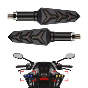 ペアシーケンシャルモーター LED ウインカー アンバーウインカーライト テールブレーキランプ Pair Sequential Motor LED Turn Signal Amber Blinker Light Tail Brake Lamp 【並行輸入品】