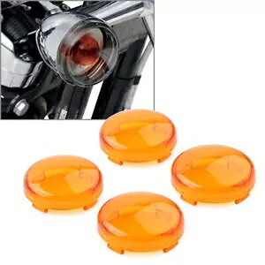 4 個ターンシグナルレンズライトカバーガードフィットハーレーツーリングソフテイルダイナイエロー 4pcs Turn Signal Lens Light Cover Guard Fit Harley Touring Softail Dyna Yellow 【並行輸入品】