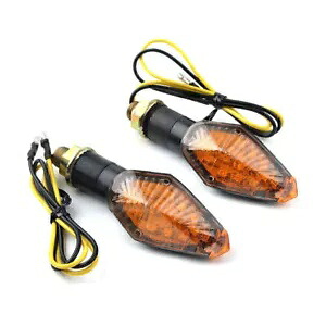ユニバーサルモーターミニアンバーターンシグナルライト12V LEDインジケータランプハーレー用 Universal Motor Mini Amber Turn Signal Lights 12V LED Indicator Lamp for Harley 【並行輸入品】