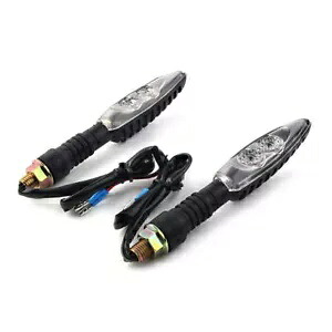 2× 8mm ミニ 12V オートバイ LED ターンシグナルインジケーター ウインカーライト ハーレー用 2× 8mm Mini 12V Motorcycle LED Turn Signals Indicators Blinker Lights for Harley 【並行輸入品】
