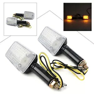 オートバイ 8 ミリメートルボルトアンバー電球ターンシグナルインジケーターライトブラックユニバーサル 12V Motorcycle 8mm Bolts Amber Bulb Turn Signal Indicator Light Black Universal 12V 【並行輸入品】