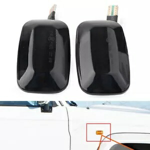 ペアダイナミックLEDシーケンシャルサイドマーカーターンアンバーライトフィットトヨタランドクルーザー Pair Dynamic LED Sequential Side Marker Turn Amber Light Fit Toyota Land Cruiser 【並行輸入品】