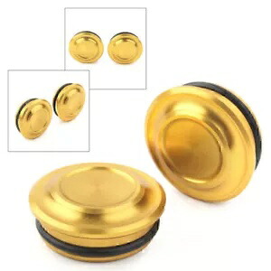 2x モーターゴールドアルミフレーム穴カバー Honda Rebel 500 CMX500 2020-2021 パーツ用 2x Motor Gold Alum Frame Hole Cover for Honda Rebel 500 CMX500 2020-2021 Parts 【並行輸入品】