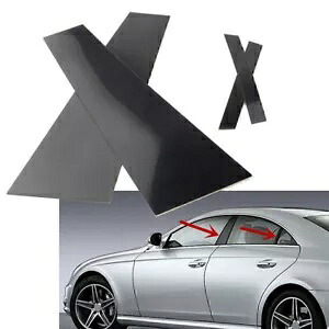 4 個セットドアトリムピラーポストブラックカバーメルセデス CLS C219 2006-2011 ブラック 4Pcs Set Door Trim Pillar Post Black Cover For MERCEDES CLS C219 2006-2011 Black 【並行輸入品】
