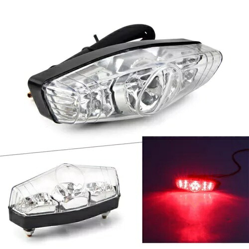 1 個オートバイ LED 統合リアテールライトターンシグナルホンダヤマハ用 1 Pcs Motorcycle LED Integrated Rear Tail Light Turn Signals for Honda Yamaha 【並行輸入品】