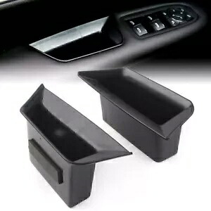 2 個フロントドアアームレスト収納ボックストレイビンキットブラックキャデラック XT5 2017-19 2 Pcs Front Door Armrest Storage Box Tray Bin Kit Black For Cadillac XT5 2017-19 【並行輸入品】