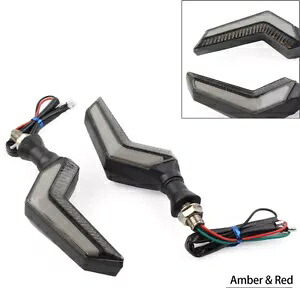 2 個オートバイフラッシャー LED ターンシグナルライトアンバーウインカー DRL ホンダ用 2Pcs Motorcycle flasher LED Turn Signal Lights Amber Blinker DRL For Honda 【並行輸入品】
