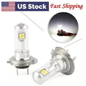 80W H7 LED ヘッドライトフォグ読書信号灯キット電球 6000K ホワイト 2 個 US 80W H7 LED Headlight Fog Reading Signal Light Kit Bulb 6000K White 2PCS US 【並行輸入品】