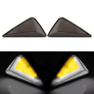 オートバイ アンバー フラッシュ マウント LED ターン シグナル DRL ウインカー ライト インジケーター ホワイト Motorcycle Amber Flush Mount LED Turn Signal DRL Blinker Light Indicator White 【並行輸入品】