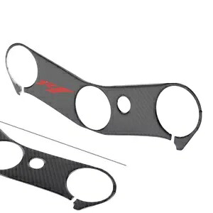 カーボンファイバールックハンドルヨークカバーゲルプロテクターステッカーヤマハ R1 2002-03 Carbon Fiber Look Handle Yoke Cover Gel Protector Sticker for Yamaha R1 2002-03 【並行輸入品】