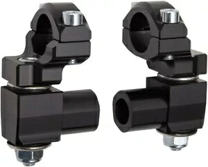 Rox Speed FX 防振ピボット ライザー 1-1/8 インチ ハンドルバー用 2 インチ ブラック Rox Speed FX Anti-Vibration Pivoting Risers For 1-1/8" Handlebar 2" Black 【並行輸入品】｜カスタムパーツ WORLD倉庫