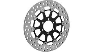 アレンネス フロント ブレーキ ローター 300mm ブラック/シルバー #300-048 インディアン チーフ/チーフテン Arlen Ness Front Brake Rotor 300mm Black/Silver #300-048 Indian Chief/Chieftain 【並行輸入品】｜カスタムパーツ WORLD倉庫