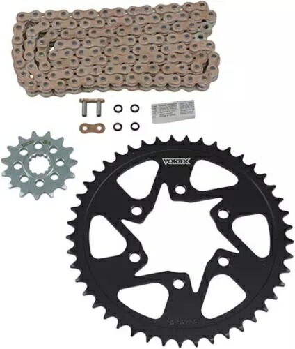 Vortex V3 GFRS チェーン/スプロケット キット スチール リア ゴールド 16/45T 520RX3-116 CKG5153 Vortex V3 GFRS Chain/Sprocket Kit with Steel Rear Gold 16/45T 520RX3-116 CKG5153 【並行輸入品】