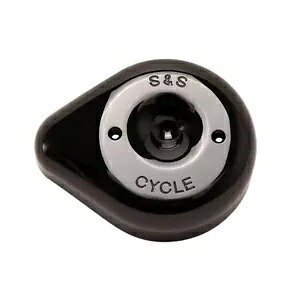 S&S 交換用ステルス ティアドロップ エア クリーナー カバー グロス ブラック S&S Replacement Stealth Teardrop Air Cleaner Cover Gloss Black 【並行輸入品】