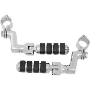 Kuryakyn ドライバー オフセット ISO ハイウェイ フットペグ マグナム クイック クランプ付き 1.25 インチ S Kuryakyn Driver Offset ISO Highway Footpegs w/Magnum Quick Clamp 1.25\