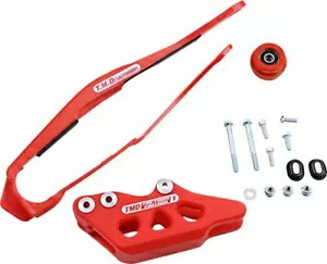 TMデザインワークス ダートクロス 多目的チェーン スライド&ガイドキット レッド #DCK-OR2-RD TM Designworks Dirt Cross Multi-Purpose Chain Slide-n-Guide Kit Red #DCK-OR2-RD 【並行輸入品】
