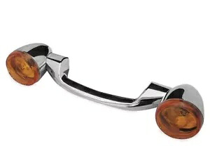 Biker's Choice リアターンシグナルバー クロームアンバーレンズ #161800 ハーレーダビッドソン Biker's Choice Rear Turn Signal Bar Chrome Amber Lens #161800 Harley Davidson 【並行輸入品】