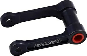 Devol ロワリングリンク ブラック リア 1.25インチ #0115-1211 ホンダ CRF250F 2019-2020 に適合 Devol Lowering Link Black Rear 1.25\