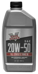 Twin Power プレミアム合成エンジン オイル 20W50 1 クォート Twin Power Premium Synthetic Engine Oil 20W50 1 Quart 【並行輸入品】|カスタムパーツ WORLD倉庫