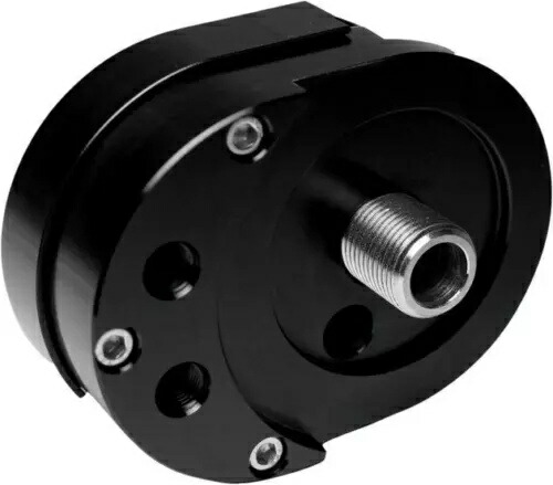Feuling オフセット オートバイ オイル フィルター マウント ブラック #2022 ハーレーダビッドソン Feuling Offset Motorcycle Oil Filter Mount Black #2022 Harley Davidson 【並行輸入品】