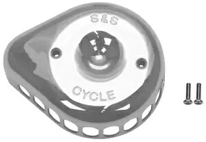 S&S 交換用ミニ ティアドロップ エア クリーナー カバー クローム S&S Replacement Mini Teardrop Air Cleaner Cover Chrome 【並行輸入品】