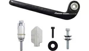 Driven Racing カーボンファイバー トラックデイ クラッチ レバー ガード シルバー Driven Racing Carbon Fiber Track-Day Clutch Lever Guard Silver 【並行輸入品】