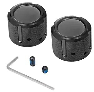 Figurati Designs フロントアクスルナットカバー スムースブラック #FD60-FAC-BK ハーレーダビッドソン Figurati Designs Front Axle Nut Covers Smooth Black #FD60-FAC-BK Harley Davidson 【並行輸入品】
