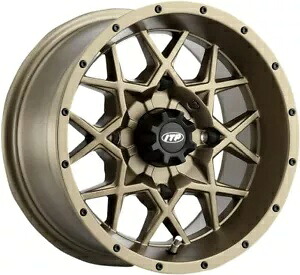 I.T.P.ハリケーン UTV ホイール 14x7 4/156 4+3 (+5mm) ブロンズ フロントまたはリア I.T.P. Hurricane UTV Wheel 14x7 4/156 4+3 (+5mm) Bronze Front or Rear 【並行輸入品】