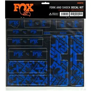 Fox Racing フォークおよびショック デカール キット - ブルー 803-01-738 Fox Racing Fork and Shock Decal Kit - Blue 803-01-738 【並行輸入品】