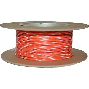 Namz 100 フィート ワイヤー スプール - 18 ゲージ - オレンジ/ホワイト NWR-39-100 Namz 100' Wire Spool - 18 Gauge - Orange/White NWR-39-100 【並行輸入品】
