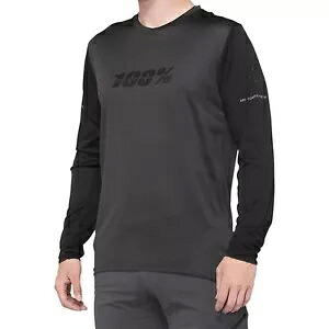 100% Ridecamp ジャージ - 長袖 - ブラック/チャコール - XL 40028-00003 100% Ridecamp Jersey - Long-Sleeve - Black/Charcoal - XL 40028-00003 【並行輸入品】