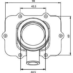 Kimpex キャブレター フランジ Ski-Doo 07-102-04 Kimpex Carburetor Flange for Ski-Doo 07-102-04 【並行輸入品】
