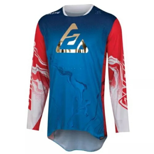 アンサーユース A23 エリート フュージョン ジャージ レッド/ホワイト/ブルー、ユース ラージ 447621 ANSWER YOUTH A23 ELITE FUSION JERSEY RED/WHITE/BLUE, YOUTH LARGE 447621 【並行輸入品】