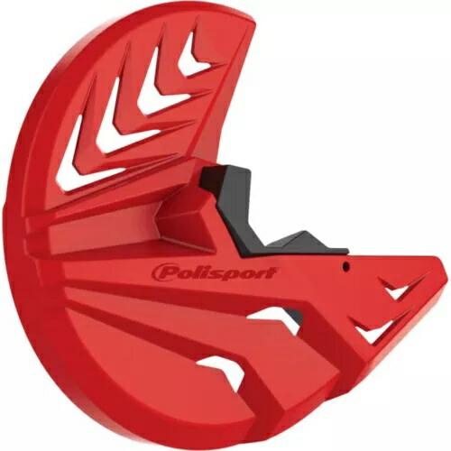 POLISPORT ディスク & ボトム フォーク プロテクター - レッド/ブラック 8151400007 POLISPORT Disk & Bottom Fork Protector - Red/Black 8151400007 【並行輸入品】