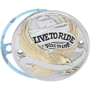 ドラッグスペシャリティーズ ポイントカバー 2ホール ライブトゥライド ゴールド 0940-0840 Drag Specialties Points Cover 2 Hole Live to Ride Gold 0940-0840 【並行輸入品】