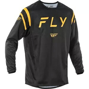 フライ レーシング キネティック センター ジャージ - ブラック/ゴールド - M 378-520M Fly Racing Kinetic Center Jersey - Black/Gold - Medium 378-520M 【並行輸入品】