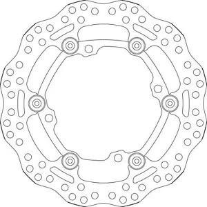 SBS オフロード用ブレーキローター 6017 SBS Brake Rotors for Offroad 6017 【並行輸入品】