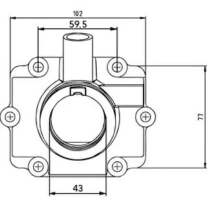 Kimpex キャブフランジ ポラリス用 07-100-52 Kimpex Carb Flange for Polaris 07-100-52 【並行輸入品】