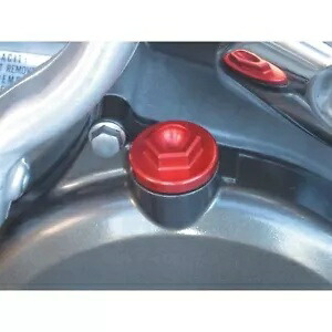 ワークス アルミオイルフィラープラグ レッド 24-001 Works Aluminum Oil Filler Plug - Red 24-001 【並行輸入品】