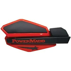 パワーマッド スター シリーズ ハンドガード - レッド/ブラック 34202 Powermadd Star Series Handguards - Red/Black 34202 【並行輸入品】
