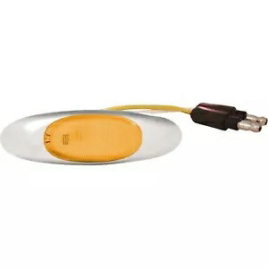 Grote Micronova オーバル LED アンバー クリア レンズ クローム ベゼル 47983 Grote Micronova Oval Led Amber Clear Lens with Chrome Bezel 47983 【並行輸入品】