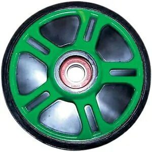 Parts Unlimited アイドラー ホイール ベアリング付き - Arctic Cat 5.63 インチ グリーン 4702-0049 Parts Unlimited Idler Wheel with Bearing - Arctic Cat 5.63\