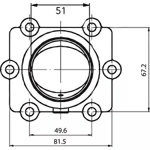 Kimpex キャブレター フランジ ポラリス用 07-100-56 Kimpex Carburetor Flange for Polaris 07-100-56 【並行輸入品】
