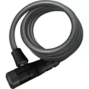 Abus Primo 5510 キー付きコイル状ケーブル ロック - 180cmx10mm マウント付き - ブラック 14245 Abus Primo 5510 Keyed Coiled Cable Lock - 180cmx10mm With Mount - Black 14245 【並行輸入品】