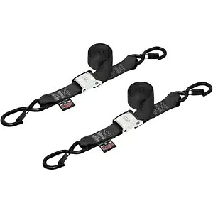 Powertye カム タイダウン - 1.5 インチ - ブラック 28622-S Powertye Cam Tie-Down - 1.5\